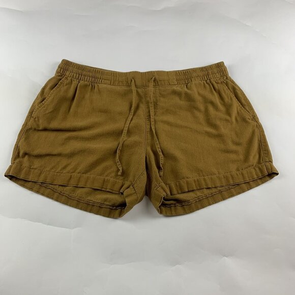 Old Navy Ochre Linen Blend Pull On Shorts XL - Picture 1 of 4